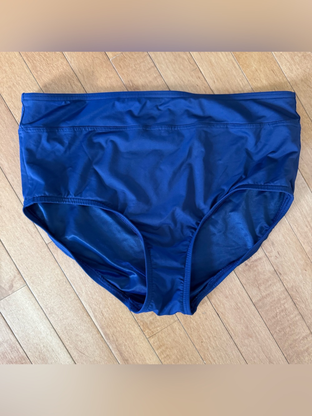 LANDS’ END Size 14 Navy Blue Swimsuit Bikini Swim Bottom